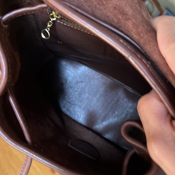 vintage coach leather backpack